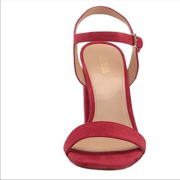 Michael Michael KORS Francine Block Heel Sandal Red - Picture 7 of 11